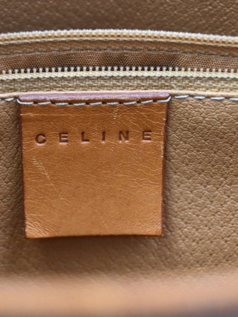 CELINE Logo Macadam Pattern Shoulder Tote Bag PVC Leather Brown Italy 61KB607 - Picture 14 of 15